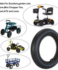 Heavy Duty Inner Tube 3.00-8 3.25-8 3.50-8 With TR-87 Angled Valve Stem 2 Pack For Scooters Garden Carts Wagons Mini Choppers Go Karts And ATVs Made From Butyl Rubber Tough As Nails