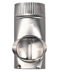 4 Inch Aluminum Dryer Offset Connector For Electric Dryers, Silver Finish, Fits Most Back Panels, Go To Space Saving Vent Solution