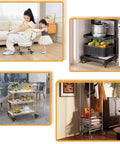 Top Shelf Two Inch Caster Wheels With Dual Locking Mechanism And Pedal Brake Swivel Casters Set Of Four on furniture in home settings.