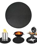 42 Inch Double Sided Fire Pit Mat For Outdoor BBQ And Camping Stoves, Fireproof Round Grill Mat Protector with grill and fire pits.