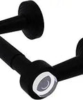 Two Post Toilet Tissue Holder From Pacific Beach Collection In Matte Black Built With Solid Brass And Sleek Acrylic Accents