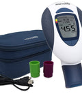Deluxe Peak Flow Meter Kit For Home Use Lung Health With PEF And FEV1 Readings Early Asthma Attack Detection Spirometer For All Ages, with case and mouthpieces