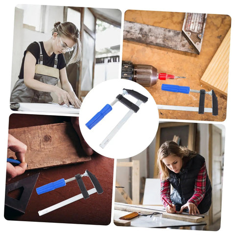 Four Pack Woodworking Clamps Durable Spring Fixing Tools With Beefy Grip For Quick Board Securing Clips For Diy Projects And Crafting Heavy Duty Clamp Set For Cabinet Making Framing And General Woodworking
