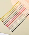 200 Pcs Bulk Ball Bead Chain Keychain Kit 4.7 Inch Metal Dog Tag Chains With Connectors For Hanging Decor And DIY Crafts Iron Material Durable 2.4 Mm Bead Chain in mixed colors
