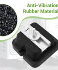 Close-up of anti-vibration rubber foot from Four Pack Floor Mounting Base Kit For Mini Split Condensers And Heat Pumps Heavy Duty Rubber Feet And Anti Vibration Isolators Bracket Supports Up To 1100 Lb Durable Floor Mount Hardware For Secure Installation