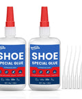 Two Pack 30g Shoe Glue Quick Dry Adhesive for Sneakers Boots Heels Hiking Shoes Leather and Handbags Waterproof Flexible All In One