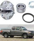 Beefed Up Front Wheel Hub Bearing Kit Replacement WH5170112W For 1999-2004 Tacoma 2.7L, 1996-2001 4Runner, 2000-2006 Tundra, 2001-2007 Sequoia 2WD