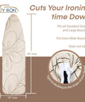 Heavy Duty Padded Ironing Board Cover And Pad No Fuss 15x54 Inches With Elastic Edge Replacement Cover Fits Standard Boards
