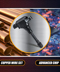 Ignition Coil Pack UF549 And Iridium Spark Plug 9029 Set Of 4 For Nissan with copper wire and advanced chip components