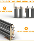 6 Inch Gate Roller Guide With L Bracket Heavy Duty Adjustable Sliding Gate Roller Kit, vertical and horizontal installation options