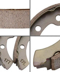 Heavy Duty Golf Cart Brake Shoes Kit For Club Car DS And Precedent Featuring Top Shelf Grip For Easy Install With Zero Stress to see detailed brake shoe design.