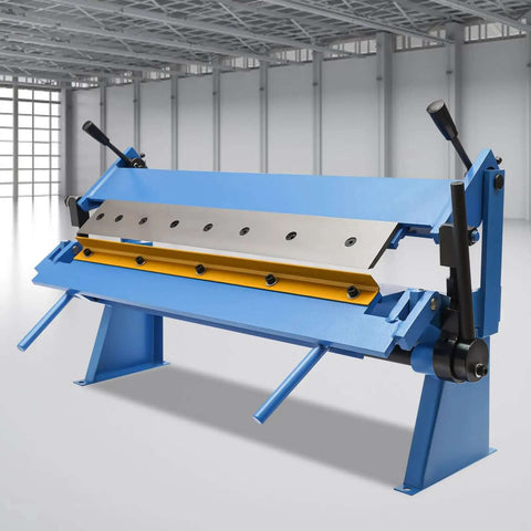 Heavy Duty 24 Inch Pan And Box Brake For Mild Steel Sheets Floor Standing Manual Metal Forming Tool in workshop