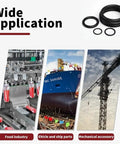 Wide application of Two Box O Ring Set With 510 Pieces Total 18 Size Metric NBR Rubber Gasket Sealing Kit shown in various industries.