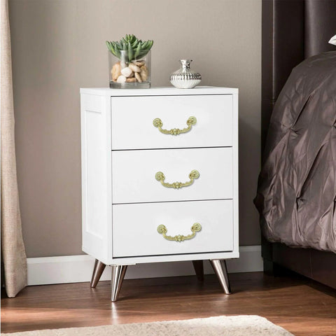 White nightstand with 4 Pack 150 Mm Center To Center Pull Handles With Drop Down Bail Swing Zinc Alloy Rustic Vintage Style Antique Drawer Pulls For Kitchen Cabinets Gold Finish Durable Zinc Alloy Construction Includes Two Screw Types For Easy Installation