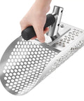Heavy Duty Metal Detecting Sand Scoop For Beach Finds And Water Treasure Hunting, Fast Sifting Stainless Steel Shovel with handle