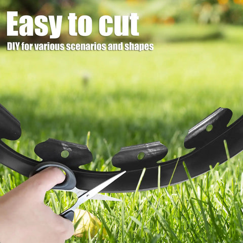 Cutting 100 Ft No-Dig Garden Edging 2 Inch Flexible Landscape Border DIY Friendly Heavy Duty Plastic Lawn Edge