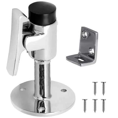 Marine Grade 316 Stainless Steel Heavy Duty Door Stopper Set For Boats And Yachts Long Door Catch With Anti Collision Hatch