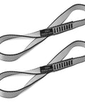 Heavy Duty 18mm Nylon Climbing Sling Runner 23kN CE2008 EN566 Rated For Rock Climbing Mountaineering Rappelling Swing And Yoga Hammock Gray 30cm 12inch Pack Of 2