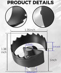 2 Inch Heavy Duty Spiral Cutter For Sectional Drain Machines Compatible With C-4 C-6 C-7 C-8 C-9 Cables Replaces T-209 63025 detailed dimensions.
