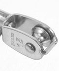 304 Stainless Steel Single Swivel Pulley Block, Beefy Heavy Duty Cable Pulley Wheel, Traction Roller For Wire Rope Lifting And Towing, Rugged Rigging Gear For Safe Hauling, 1.5"