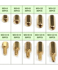 300Pcs M2 And M3 Copper Pillar Brass Standoff Kit For PCBs With Hex Head Screws Threaded Pillars Male And Female Waterproof Storage Box Plus Easy Install, M3 sizes