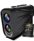 Golf Rangefinder With Slope And Magnetic Stripe, Locks On Cart Bar For Quick Pin Lock, 1700 Yard Laser, 6.5X Magnification