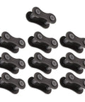 Beefy Heavy Duty Bike Chain Master Link 10 Pack Solid Steel Connector For Road And Mountain Cycles showing a set of 10 links.