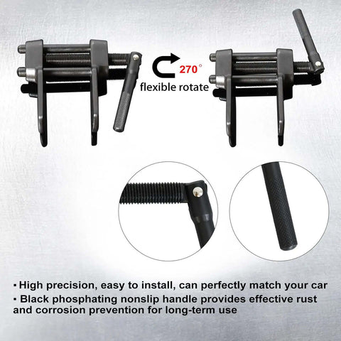 Heavy Duty Disc Brake Pad Spreader Tool with flexible 270° rotating handle, auto repair caliper separator for most vehicles.