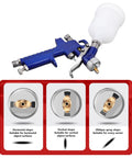 Heavy Duty Pro Grade Hvlp Spray Gun Dishes Out A Killer Smooth Finish With Solid Brass Nozzle and flow control for DIY crafts.