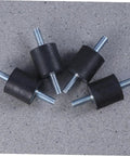 Heavy Duty Rubber Mounts Set For Fitness Equipment And Home Gym Systems Beat The Shake With Shocks Absorbers Anti Vibration Isolators For Air Conditioners Air Compressors Motors Pumps And Welding Machines Reducing Noise And Vibration black rubber mounts with metal threaded studs, pack of 2