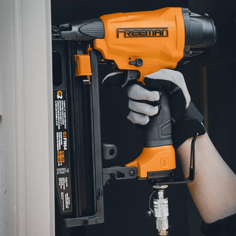 Second Gen Pneumatic 16 Gauge Two And A Half Inch Straight Finish Nailer With Adjustable Belt Hook And Quarter Inch NPT Air Connector