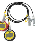 Heavy Duty Hydraulic Pressure Test Kit With Digital Gauges 10000 PSI and 70 MPa 11 Couplings 2 Test Hoses Versatile Excavator Tool
