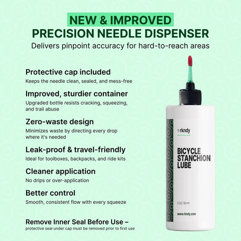 Fork Stanchion And Shock Lube For Bikes Keeps Suspension Smooth Like Butter Reducing Stiction, Blocking Rust And Dirt Bottle
