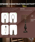 Dope Tree Pattern Lampshade For Table And Floor Lamps Large 12 Inch Top Diameter 14 Inch Bottom Black Metal Spider Fitting Easy Harp Mount Cozy Home Decor Accent with installation guide showing various lamp bases and harp mounting instructions.