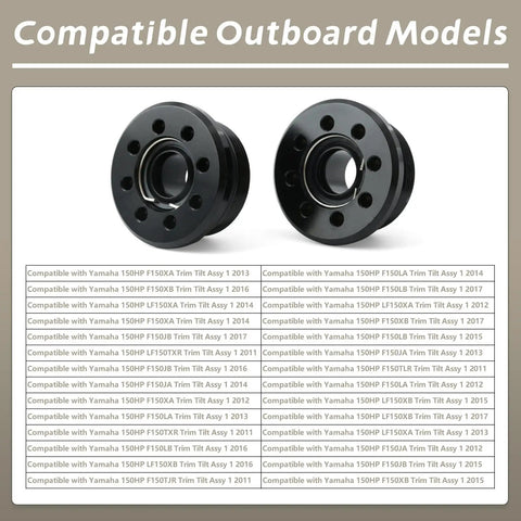 Trim Tilt Kit Cylinder End Screw Seals For Yamaha 4T F150HP Outboards 2011 2017 Replacement 63P-43821-10 shown with model compatibility