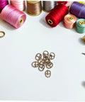150 Pieces Mini Belt Fasteners Alloy Buckles for Sewing Crafts Small Metal Buckles with Single Prong for Doll Clothes