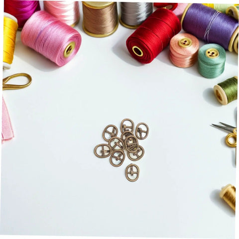 150 Pieces Mini Belt Fasteners Alloy Buckles for Sewing Crafts Small Metal Buckles with Single Prong for Doll Clothes