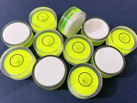 Sweet Setup 5 Pack Mini Circular Bubble Spirit Levels With Heavy Duty Double Sided Adhesive Backing Quick Grip Install For Leveling Workshop Gear Studio Speakers Camera Tripods And Precision Drills Kits