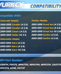 Compatibility chart for Electric Fuel Pump Module With Pressure Sensor For 2000 To 2005 Chevrolet Cavalier Classic Malibu Oldsmobile Alero Pontiac Grand Am Sunfire L4 2.2L 2.4L And V6 3.1L 3.4L Engines OE Replacement.