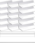 16 Pack Clear Slatwall Shelves 4x10 Inch Transparent Plastic Wall Shelves For Home Shoe Stores Boutiques And Retail Organizing