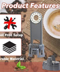 Top Tier Activated Charcoal Water Filter Holder For Keurig K One Coffee Makers And Breville Systems Featuring Smart Replacement Timer for tool-free setup.