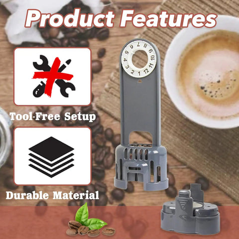 Top Tier Activated Charcoal Water Filter Holder For Keurig K One Coffee Makers And Breville Systems Featuring Smart Replacement Timer for tool-free setup.