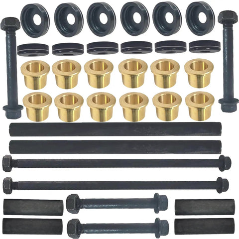 Front End Arm Bushing Rebuild Kit For ATV Raptor 125 250 700 Banshee 350 YFZ450 YFM Models with bushings and hardware