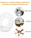 5 Pack Universal Light Fixture Mounting Brackets 4 Inch Diameter Steel Round Crossbars for wall lamp, ceiling light, and ceiling fan lamp