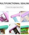 Two Pack Mini Bag Sealer Heat Seal Handheld Food Resealer For Food Storage No Fuss Portable Smart Sealer with 45 Inch Power Cable shown sealing bags