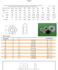 Technical diagram of Pro Grade White Nylon PA66 M3 Phillips Cross Recessed Flat Head Screws Assortment Set Including Hex Lock Nuts And Flat Washers 350 Pieces.