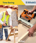 Heavy Duty 16 Inch Stud Layout Tool And Precision Framing Jig For No Sweat Construction Spacing Pro Builder Essential Wood Wall Measuring Guide in action.
