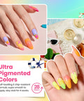 36 Colors Gel Nail Polish Set With Base Coat Top Coat Matte And Glitter Top Coat Soak Off UV Gel Nail Polish Kit For DIY Nails
