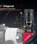 SV135 Zoom Eyepiece for 1.25 Inch Telescopes With 7 To 21mm Adjustable Focal Length and 90-degree angle illustration