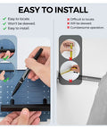 15 Pack Matte Black Cabinet Pulls 3 Inch Handles With Drill Mounting Template shown with easy installation steps